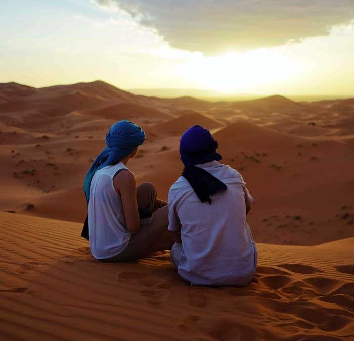 Enjoy the Breathtaking Sunset and Sunrise in the Sahara